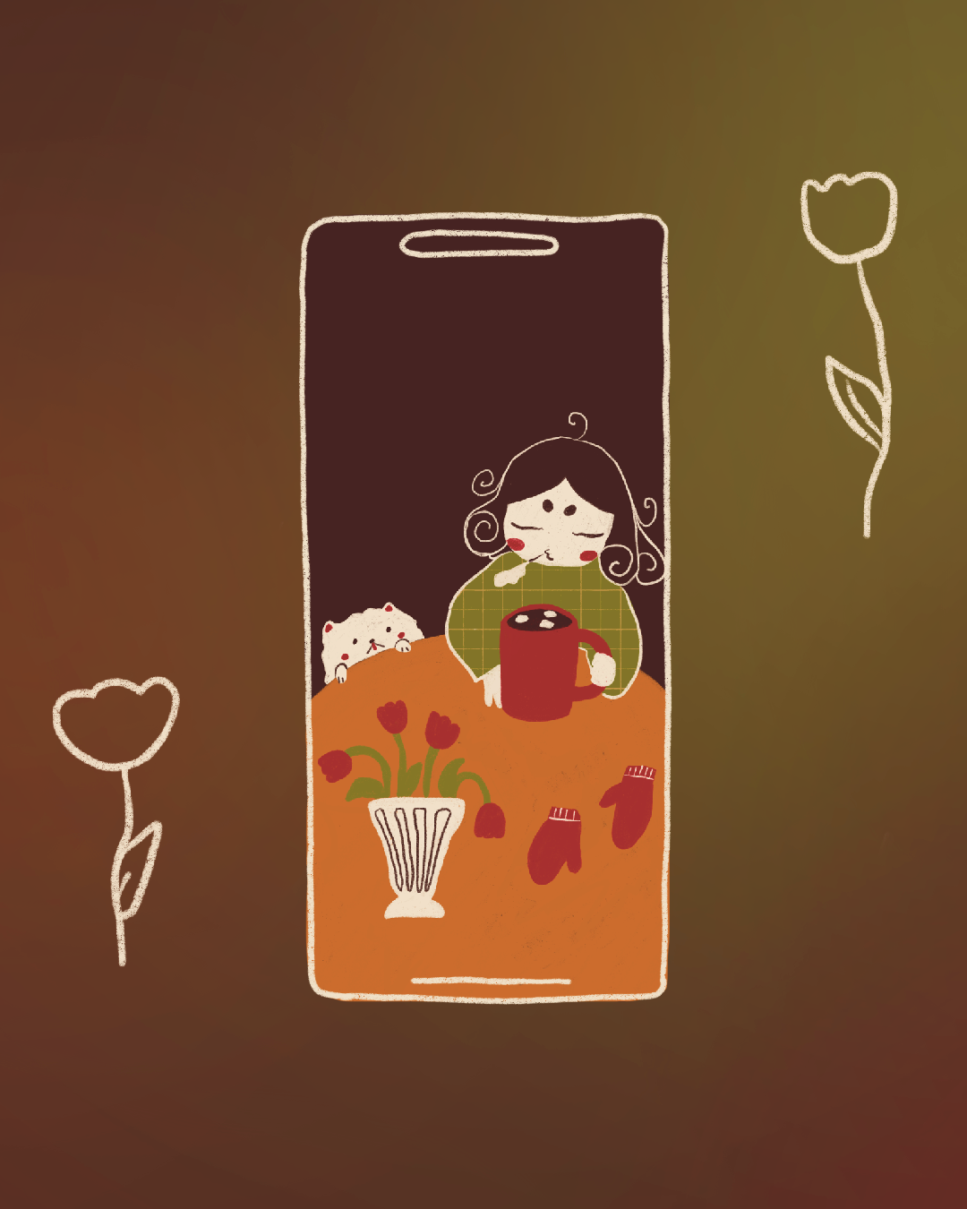Digital wallpaper - Hot Cacao