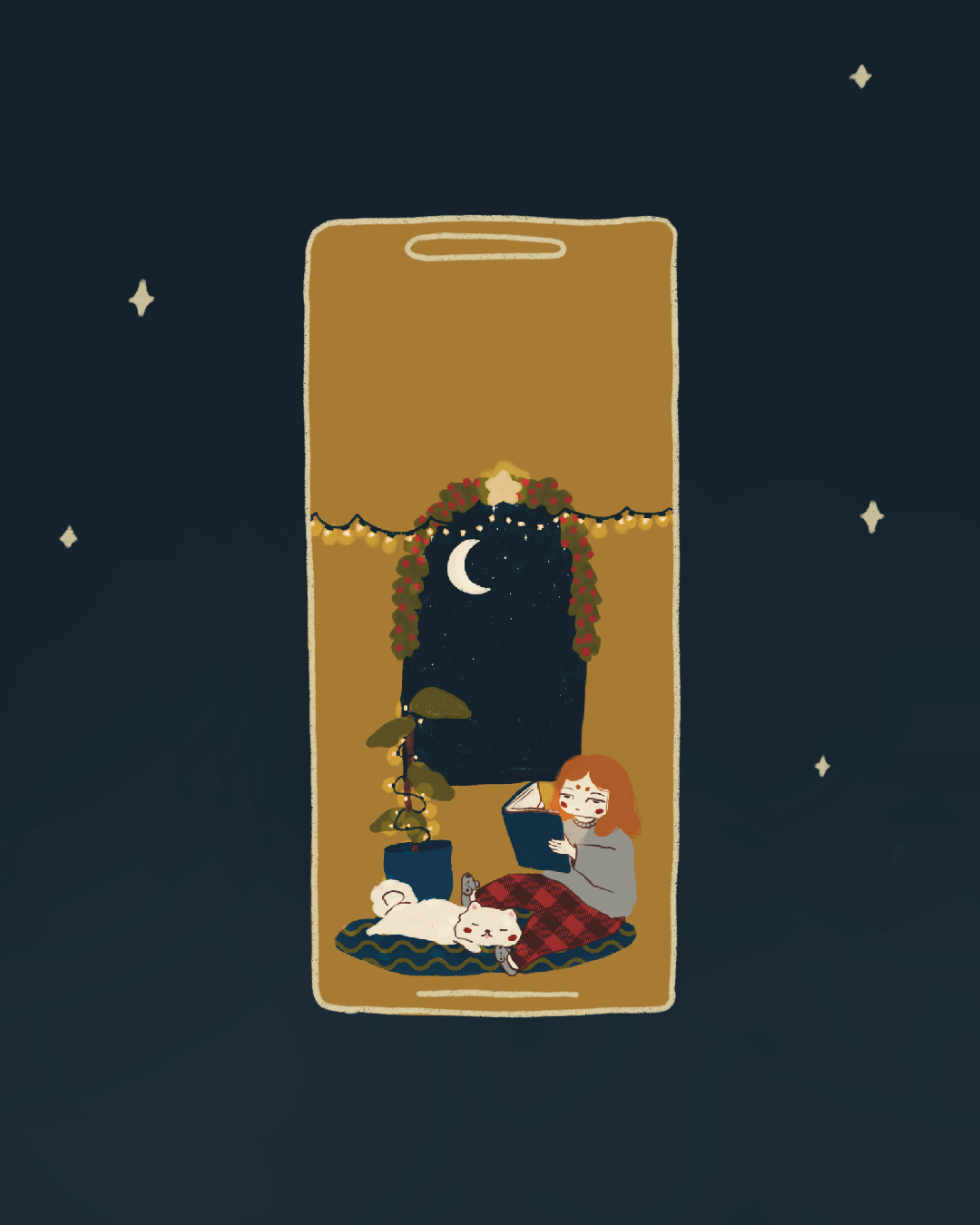 Digital wallpaper - Cozy Night