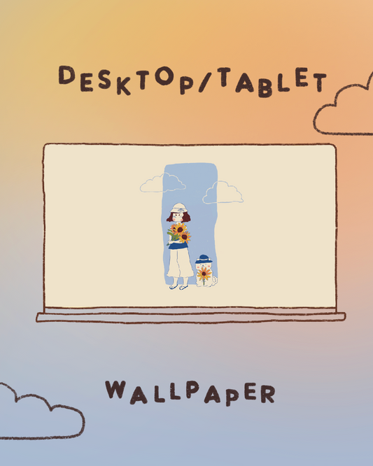 Digital wallpaper - Sunflowers