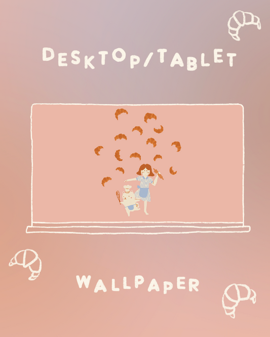 Digital wallpaper - Croissant Heaven