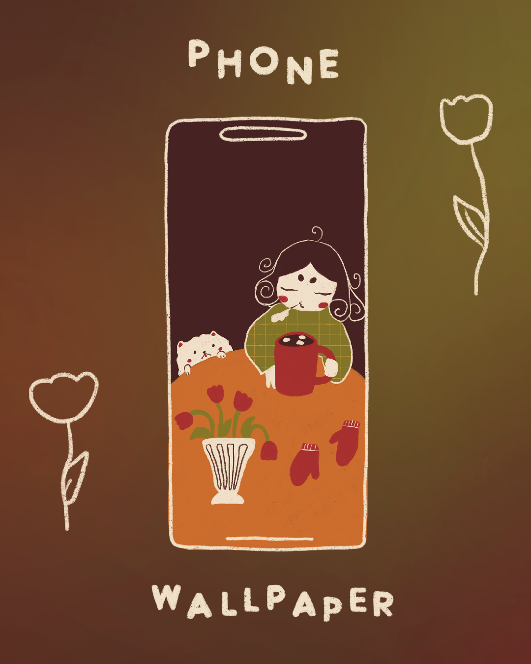 Digital wallpaper - Hot Cacao