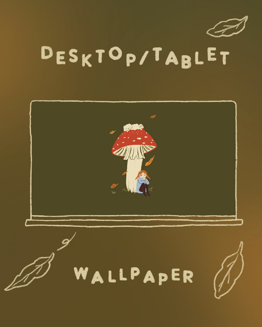 Digital wallpaper - Big Mushroom