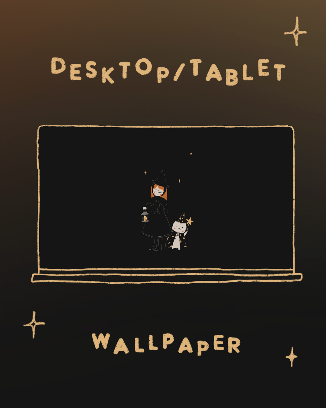 Digital wallpaper - Witchy