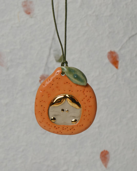 Orange Girl Ornament II