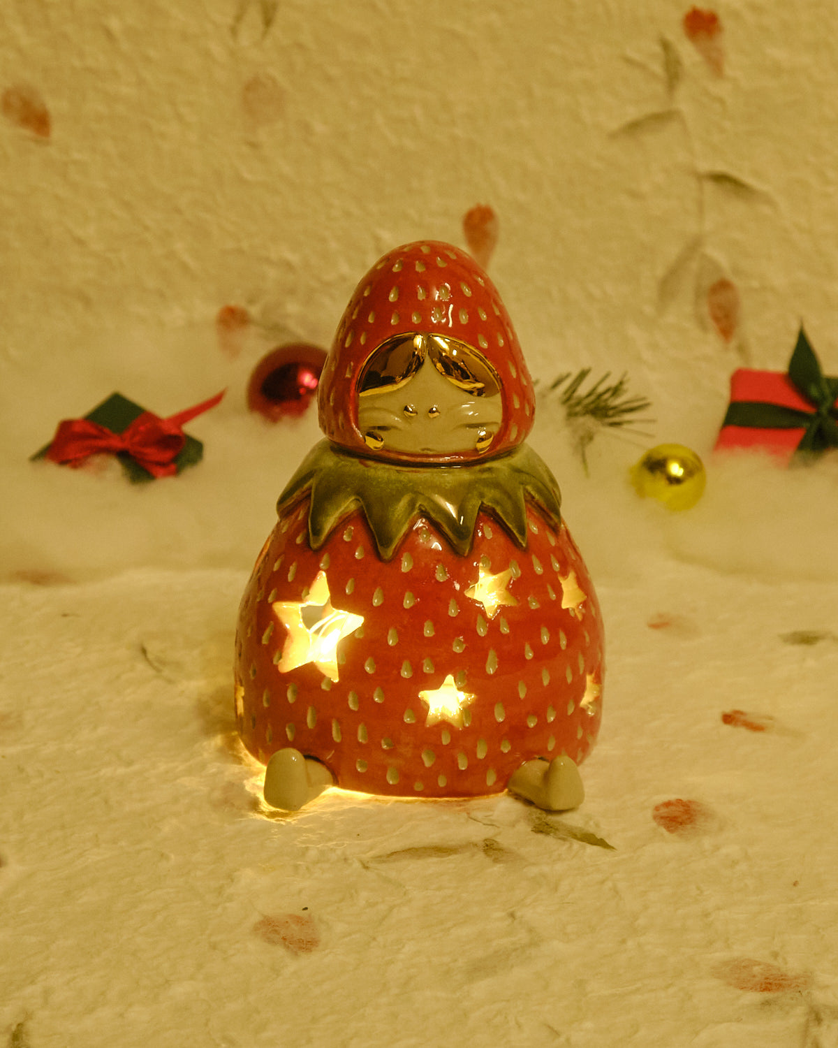 Strawberry Girl Fairy-Light Holder