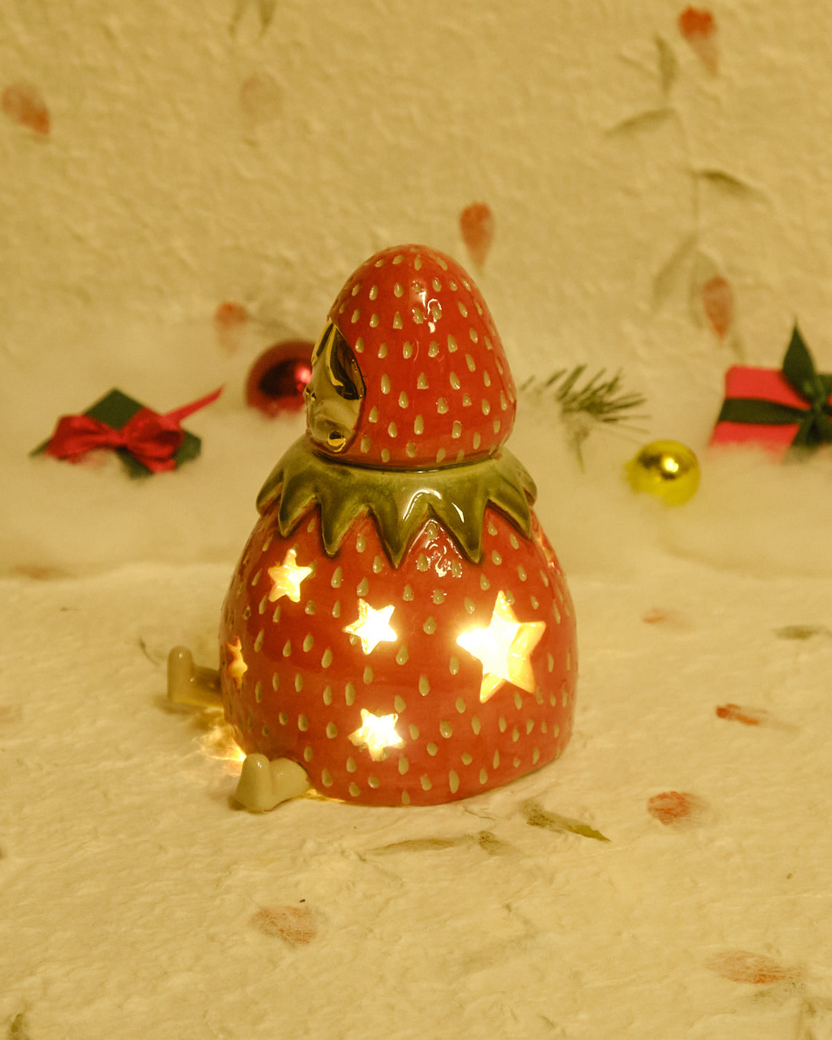 Strawberry Girl Fairy-Light Holder