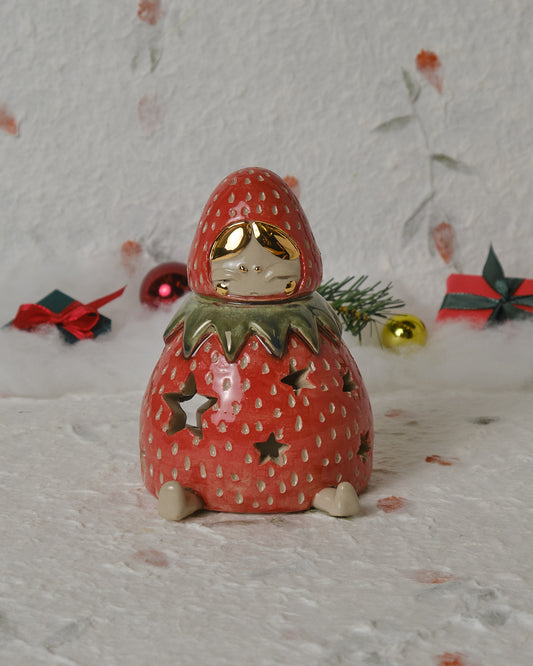 Strawberry Girl Fairy-Light Holder