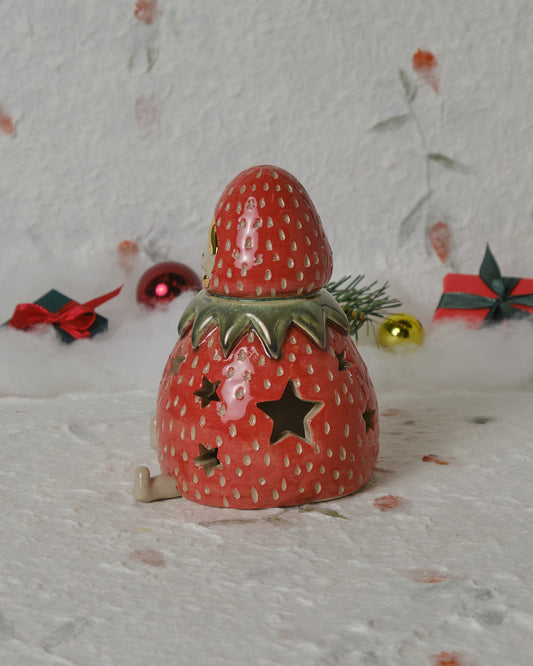 Strawberry Girl Fairy-Light Holder