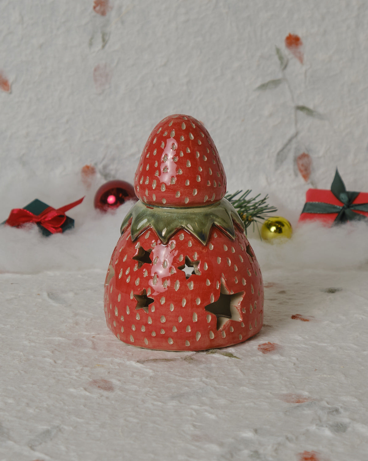 Strawberry Girl Fairy-Light Holder