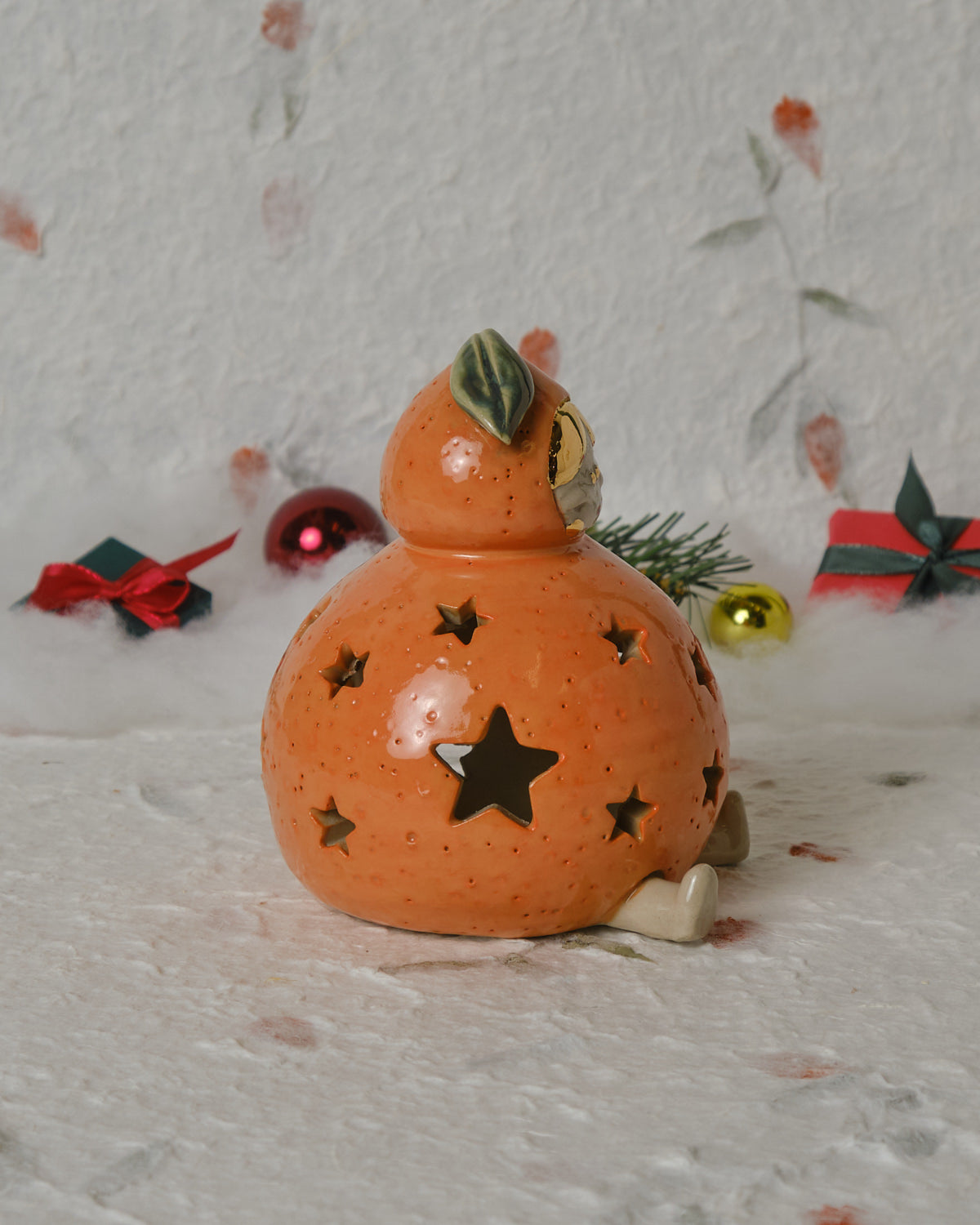 Orange Girl Fairy-Light Holder