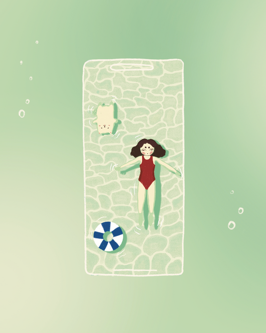 Digital wallpaper - Pool Time