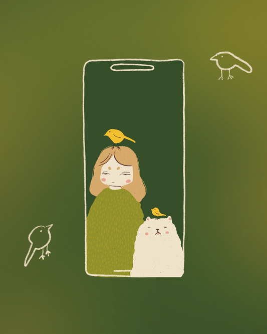 Digital wallpaper - Birdies