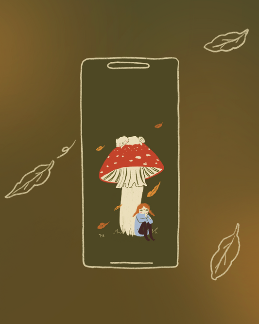 Digital wallpaper - Big Mushroom
