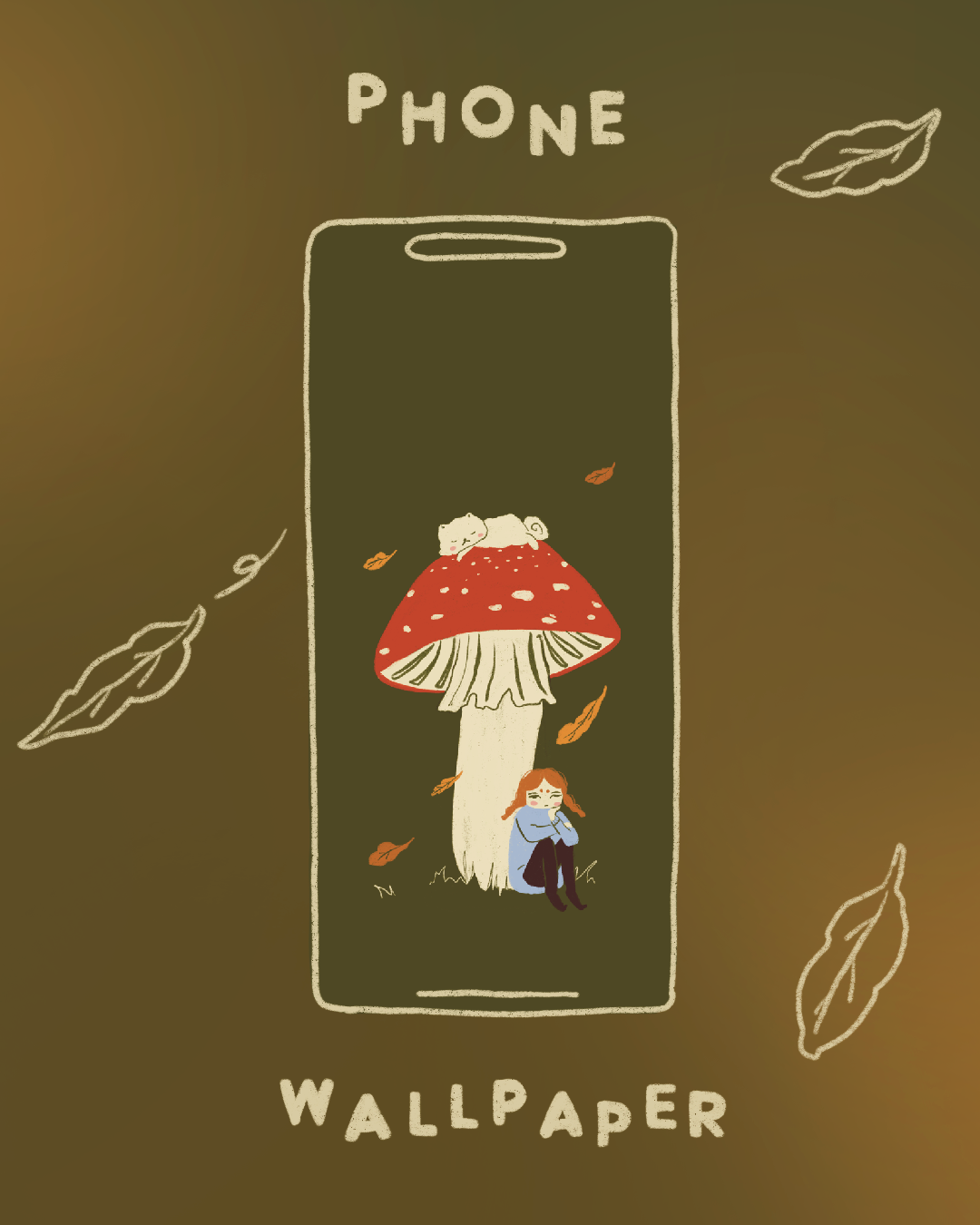 Digital wallpaper - Big Mushroom